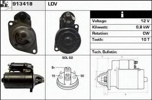 EDR 913418 - Motorino d'avviamento autozon.pro