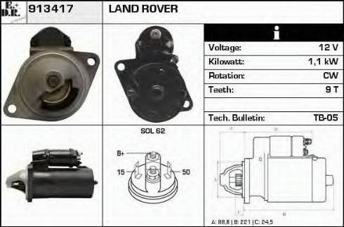 EDR 913417 - Motorino d'avviamento autozon.pro