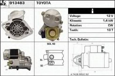 EDR 913483 - Motorino d'avviamento autozon.pro