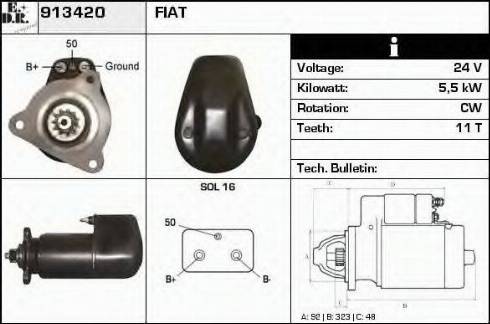 EDR 913420 - Motorino d'avviamento autozon.pro