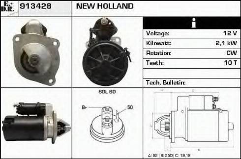 EDR 913428 - Motorino d'avviamento autozon.pro