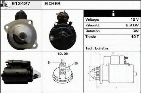 EDR 913427 - Motorino d'avviamento autozon.pro