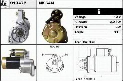 EDR 913475 - Motorino d'avviamento autozon.pro