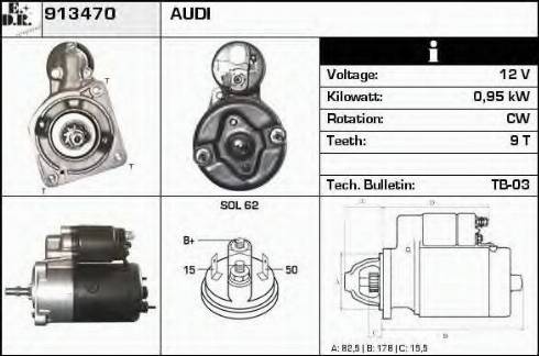 EDR 913470 - Motorino d'avviamento autozon.pro