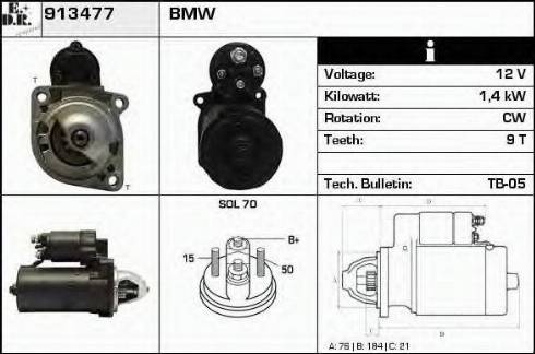 EDR 913477 - Motorino d'avviamento autozon.pro