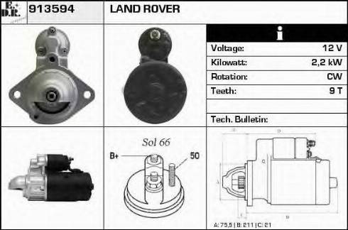 EDR 913594 - Motorino d'avviamento autozon.pro