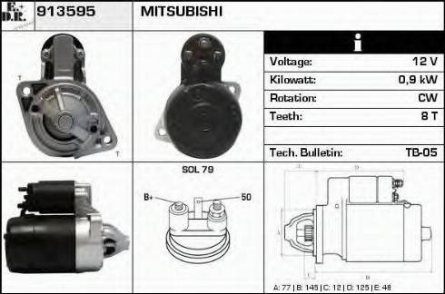 EDR 913595 - Motorino d'avviamento autozon.pro