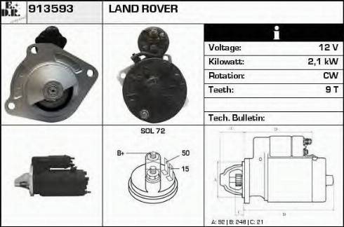 EDR 913593 - Motorino d'avviamento autozon.pro