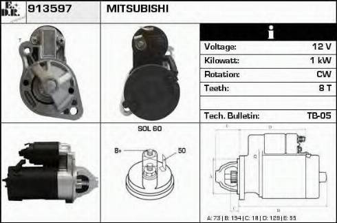 EDR 913597 - Motorino d'avviamento autozon.pro