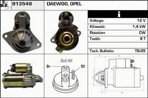 EDR 913549 - Motorino d'avviamento autozon.pro