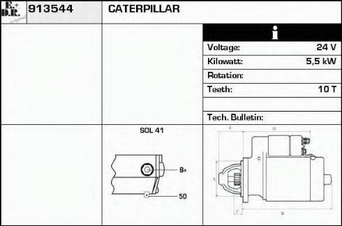 EDR 913544 - Motorino d'avviamento autozon.pro