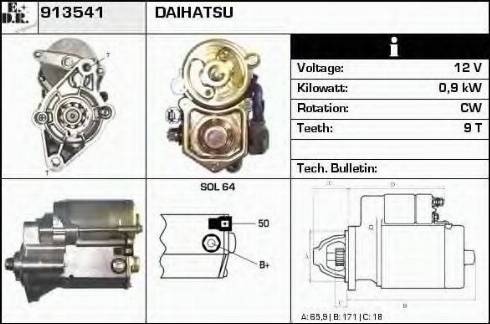 EDR 913541 - Motorino d'avviamento autozon.pro