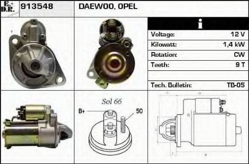 EDR 913548 - Motorino d'avviamento autozon.pro