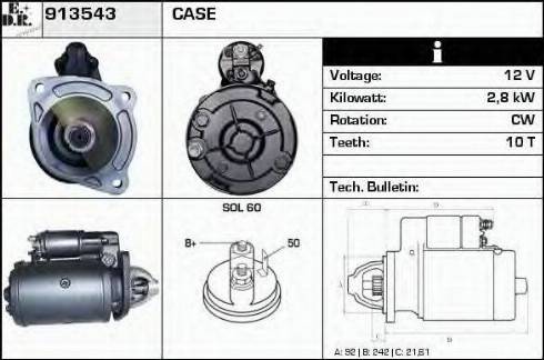 EDR 913543 - Motorino d'avviamento autozon.pro