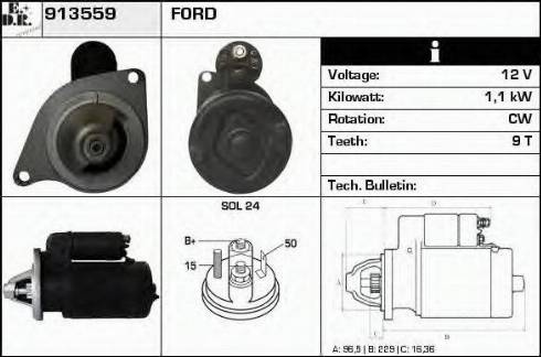 EDR 913559 - Motorino d'avviamento autozon.pro