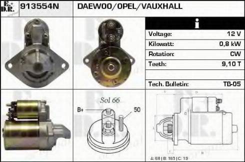 EDR 913554N - Motorino d'avviamento autozon.pro