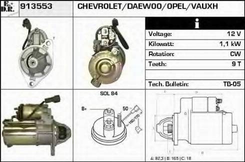 EDR 913553 - Motorino d'avviamento autozon.pro