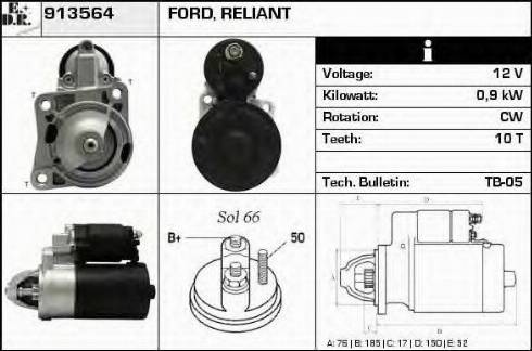 EDR 913564 - Motorino d'avviamento autozon.pro