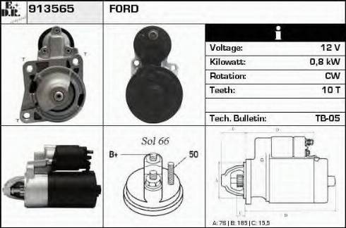 EDR 913565 - Motorino d'avviamento autozon.pro