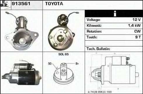 EDR 913561 - Motorino d'avviamento autozon.pro