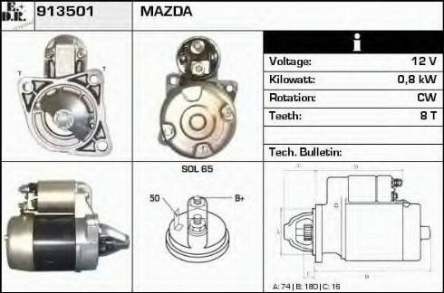 EDR 913501 - Motorino d'avviamento autozon.pro