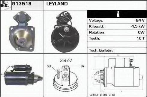 EDR 913518 - Motorino d'avviamento autozon.pro