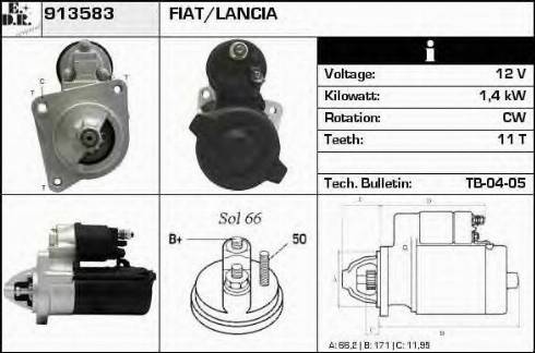 EDR 913583 - Motorino d'avviamento autozon.pro