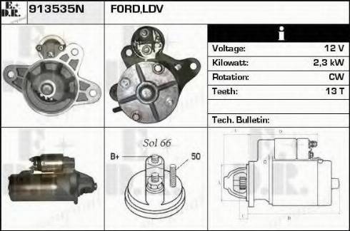 EDR 913535N - Motorino d'avviamento autozon.pro