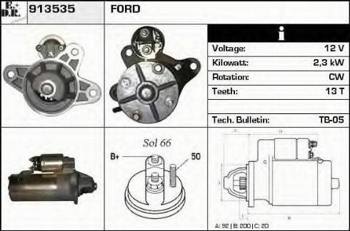 EDR 913535 - Motorino d'avviamento autozon.pro