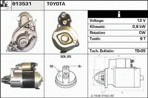 EDR 913531 - Motorino d'avviamento autozon.pro