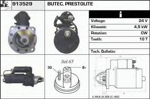 EDR 913529 - Motorino d'avviamento autozon.pro