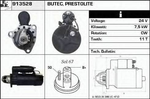 EDR 913528 - Motorino d'avviamento autozon.pro