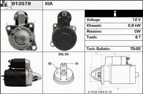 EDR 913579 - Motorino d'avviamento autozon.pro