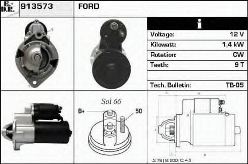 EDR 913573 - Motorino d'avviamento autozon.pro