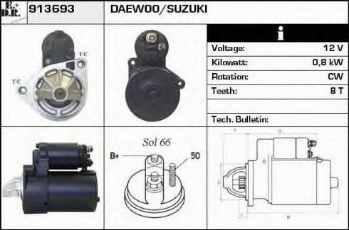 EDR 913693 - Motorino d'avviamento autozon.pro