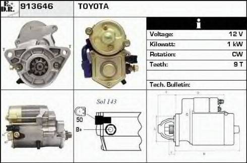 EDR 913646 - Motorino d'avviamento autozon.pro