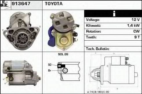 EDR 913647 - Motorino d'avviamento autozon.pro