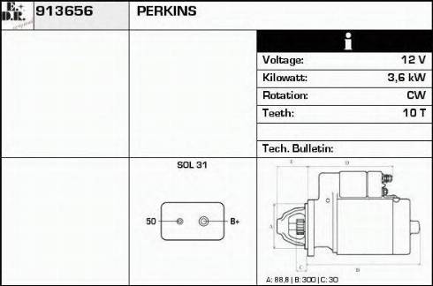 EDR 913656 - Motorino d'avviamento autozon.pro