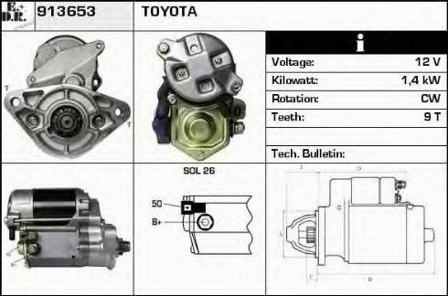 EDR 913653 - Motorino d'avviamento autozon.pro