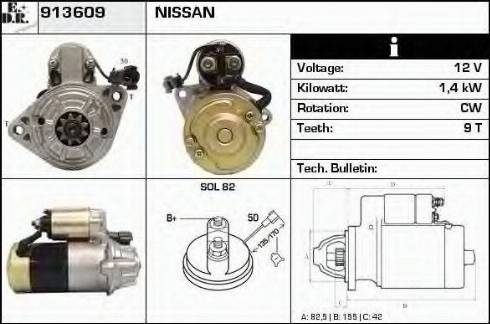 EDR 913609 - Motorino d'avviamento autozon.pro