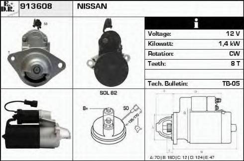 EDR 913608 - Motorino d'avviamento autozon.pro