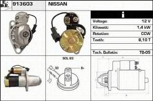 EDR 913603 - Motorino d'avviamento autozon.pro