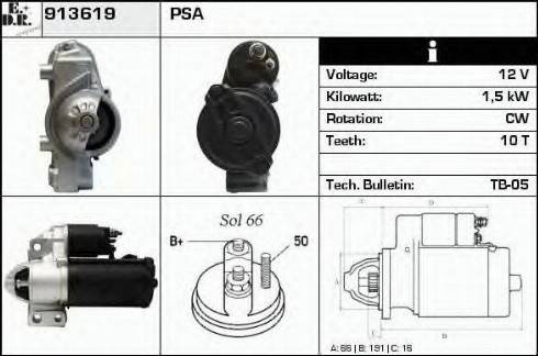 EDR 913619 - Motorino d'avviamento autozon.pro