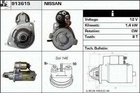 EDR 913615 - Motorino d'avviamento autozon.pro