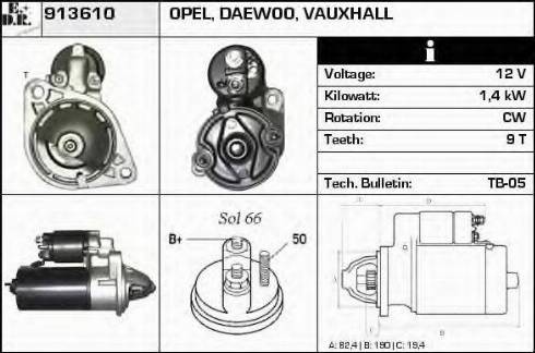 EDR 913610 - Motorino d'avviamento autozon.pro