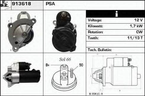 EDR 913618 - Motorino d'avviamento autozon.pro