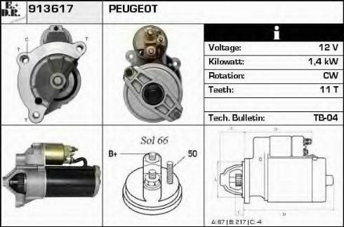 EDR 913617 - Motorino d'avviamento autozon.pro