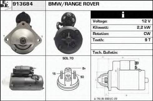 EDR 913684 - Motorino d'avviamento autozon.pro