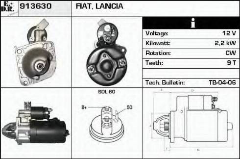 EDR 913630 - Motorino d'avviamento autozon.pro