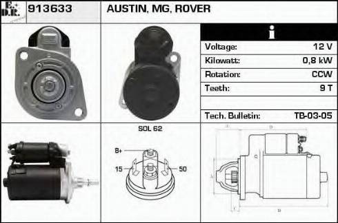 EDR 913633 - Motorino d'avviamento autozon.pro